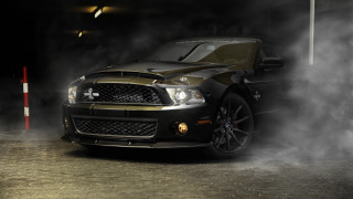 Black gold mustang dark garage - a dark garage free wallpaper
