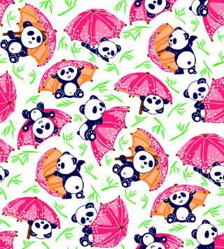 Panda bear umbrella grass smiling - smiling free wallpaper