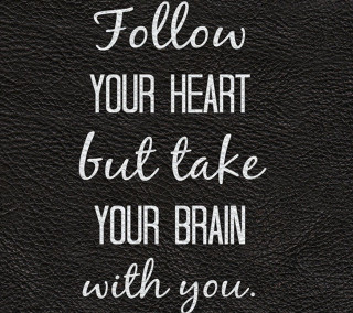 Black leather quote follow your - benjamin franklin free wallpaper