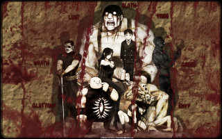 Man knife people blood walls 2 - madhouse free wallpaper
