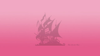 Pink background pirate ship black - private press free wallpaper for desktop