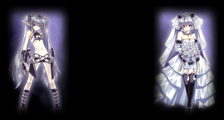 Anime couple black background purple - aimitsu free wallpaper