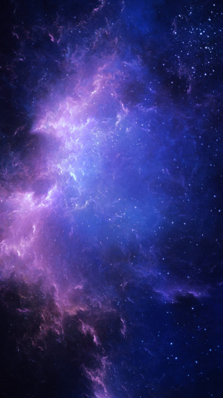 Purple blue space stars dusts - a detailed matte painting free wallpaper