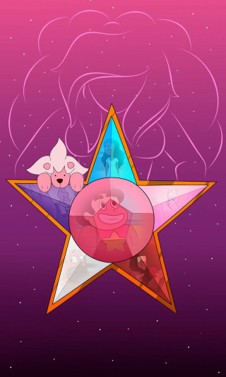 Star pig side pink background - a pink background free wallpaper