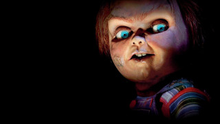 Creepy doll blue eyes striped - a creepy doll free wallpaper