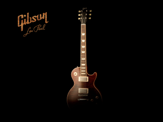 Guitar black background gibson logo - eric peterson free wallpaper