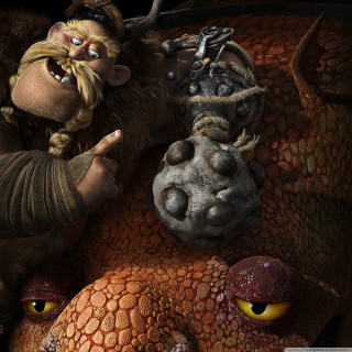 Cartoon dragon big nose open - weta digital free wallpaper