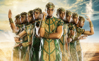 Men costumes group sky clouds - costume free wallpaper