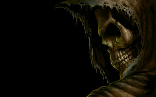 Creepy alien large head dark - a large head free wallpaper