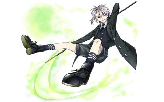 Man suit tie flying broom - alfred freddy krupa free wallpaper