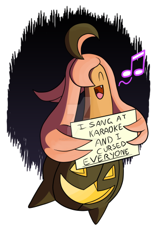 Cartoon character holding sign karaoke - everyone free wallpaper