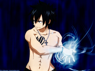 Man sword blue background curtain - a blue light free wallpaper