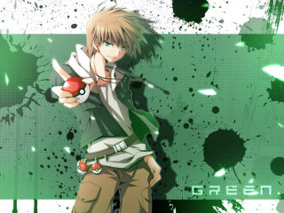 Anime character holding red pokeball - fantastic free wallpaper