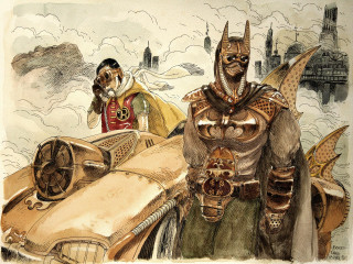 Man armor car giant head - head free wallpaper