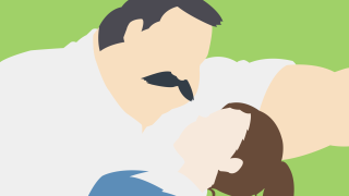 Man mustache holding woman head - a mustache and a mustache free wallpaper