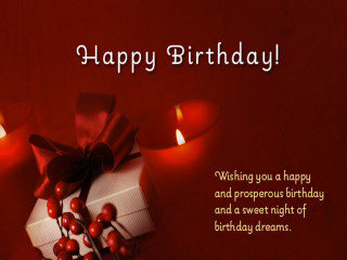 Birthday card candles present red - a birthday card free wallpaper