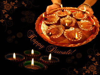 Person holding plate candles happy - a person holding free wallpaper
