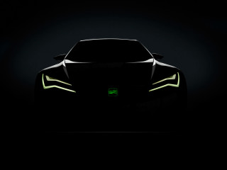 Car green light hood dark - a green light free wallpaper