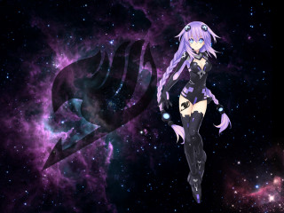 Girl space suit purple blue - background free wallpaper