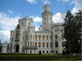 Large white castle clock tower 4 - free architecture wallpaper