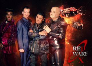 Men group red background spaceship - david dougal williams free wallpaper