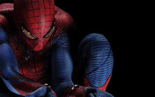 Spider man sitting hands knees - a spider man free wallpaper