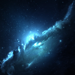 Large colorful space stars bright - a detailed matte painting free wallpaper