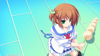 Anime girl bow tie scarf - a anime girl free wallpaper