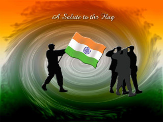 Man flag group salute background - the flag free wallpaper