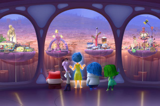 Cartoon characters stage city backdrop - de hirsh margule free wallpaper