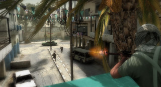 Man gun city street palm - a gun in a city street free wallpaper