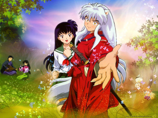 Woman red dress sword outdoors - a sword next free wallpaper
