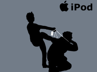 Man holding bottle cellphone shadow - another man free wallpaper