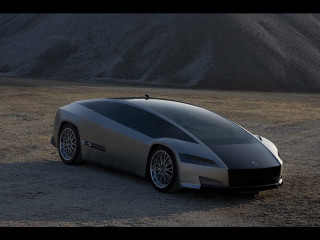 Car desert mountains gray sky - a desert area free wallpaper
