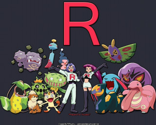 Cartoon character surrounded by letters - monster free wallpaper