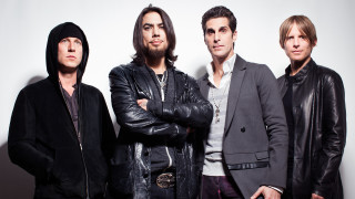 Men group standing white wall 2 - promotional image free wallpaper