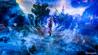 Man tunnel water clock tower - f 8 aperture free wallpaper