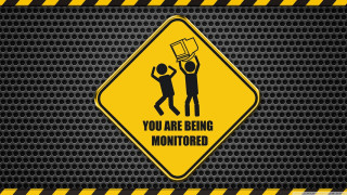 Yellow sign man basket head - a basket free wallpaper