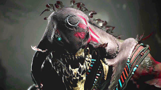 Strange creature red black face - strange free wallpaper