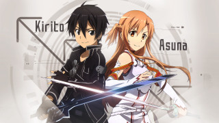 Anime characters swords action dynamic 2 - the other holding free wallpaper