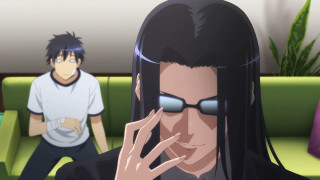 Man long black hair sunglasses - a character portrait free wallpaper