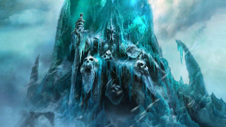 Castle skulls towers sky clouds - a painting of a castle free wallpaper