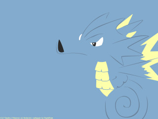 Cartoon dragon blue background yellow - a cartoon of a dragon free wallpaper