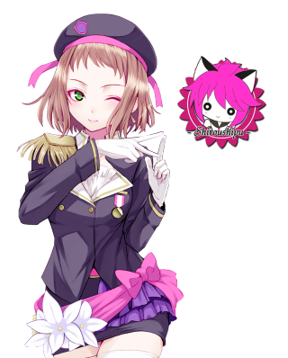 Girl uniform knife cat shoulder - a knife free wallpaper