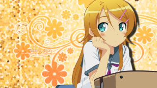 Girl long hair flower wallpaper - computer art free wallpaper