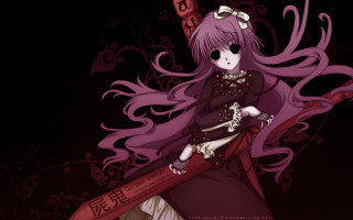 Girl long hair red object - long hair holding free wallpaper