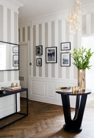 Room table interior furniture lighting 3 - modern european ink painting free wallpaper