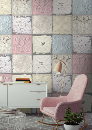 Room chair interior furniture comfortable 7 - pastel color palette free wallpaper
