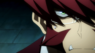 Man red hair green eyes 2 - a brick wall behind free wallpaper