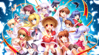 Anime girls cloud sky stars - hint of yayoi kasuma free wallpaper